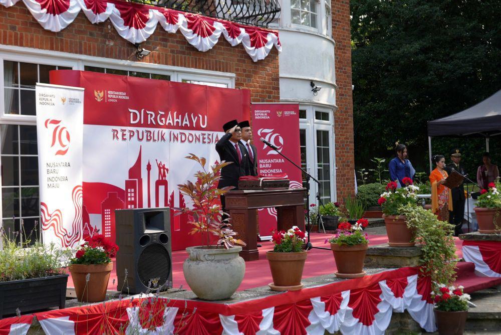 Semarak Upacara HUT RI ke-79 di London Inggris