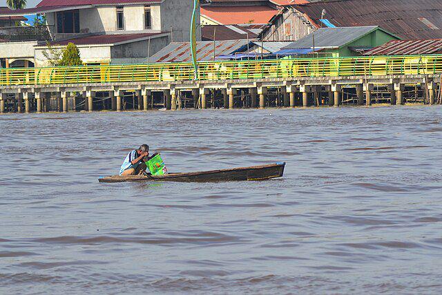 Potret Sungai Kapuas di Kalimantan Barat (commons.wikimedia.org/Rahmad Widyo Utomo)