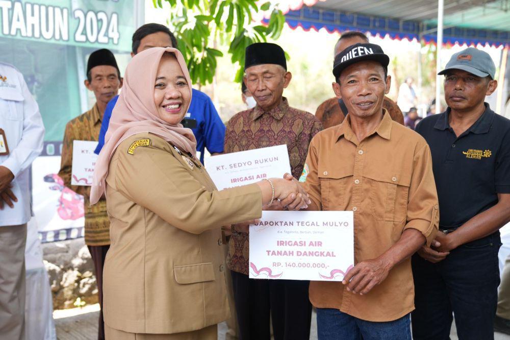 Rangkaian Peresmian Irigasi Air Tanah Dangkal (IATD) di Dusun Degolan, Kalurahan Umbulmartani, Kapanewon Ngemplak, Senin (19/8/2024). (Dok. Istimewa)