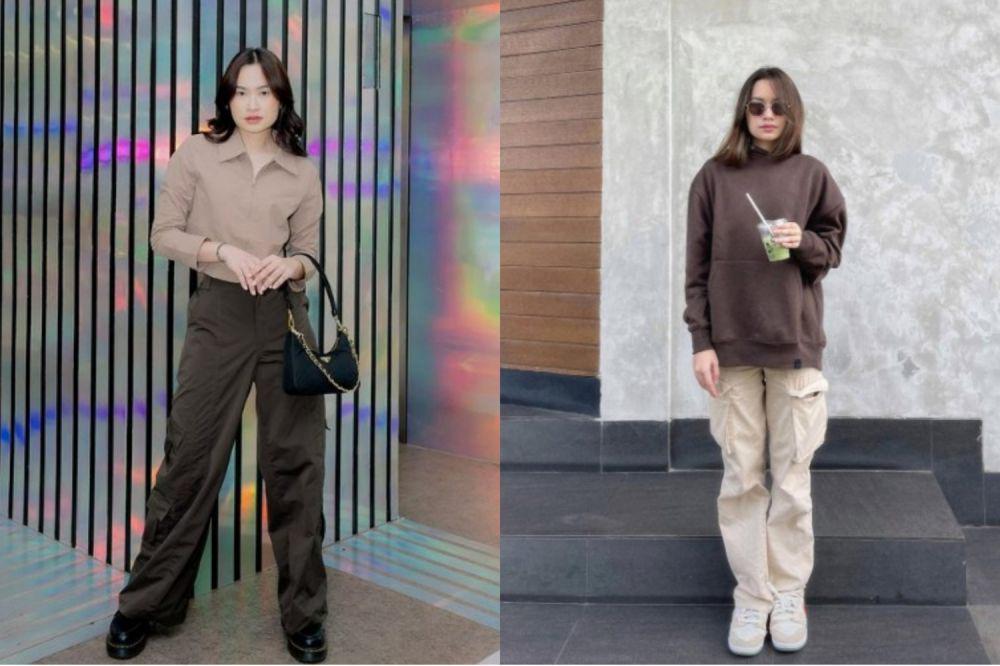 8 Ide Styling Cargo Pants Satine Zaneta, Gaya Boyish Natural