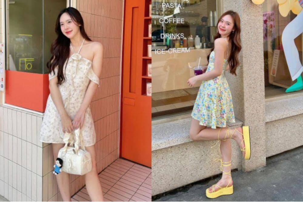 8 Ide Styling Floral Dress June Wanwimol, Solusi Girly