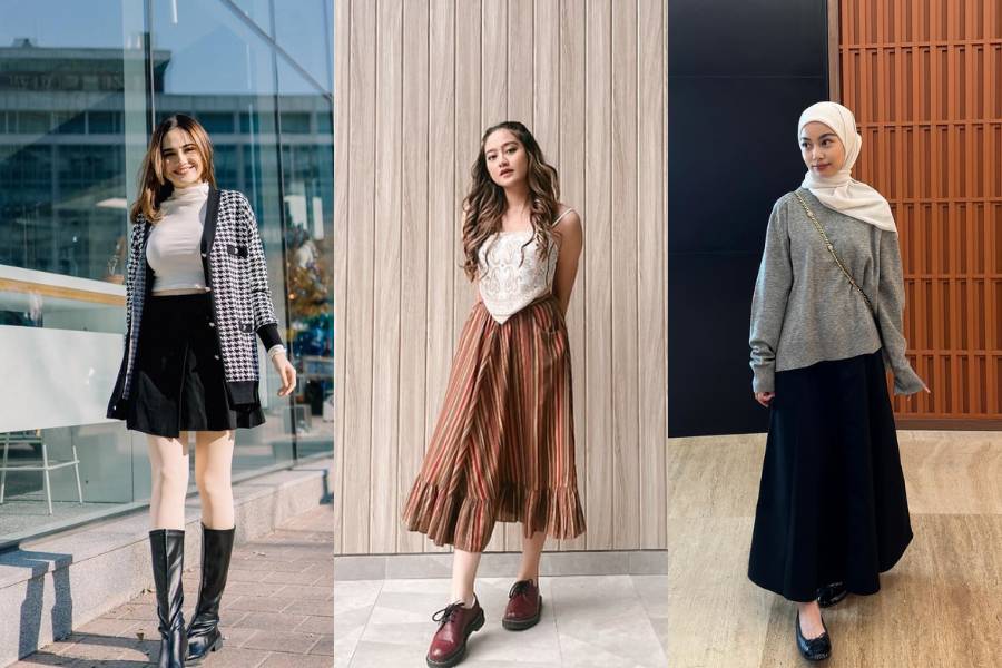 padu padan outfit dengan warna netral (instagram.com/syifahadju | salshabillaadr | ntsana)