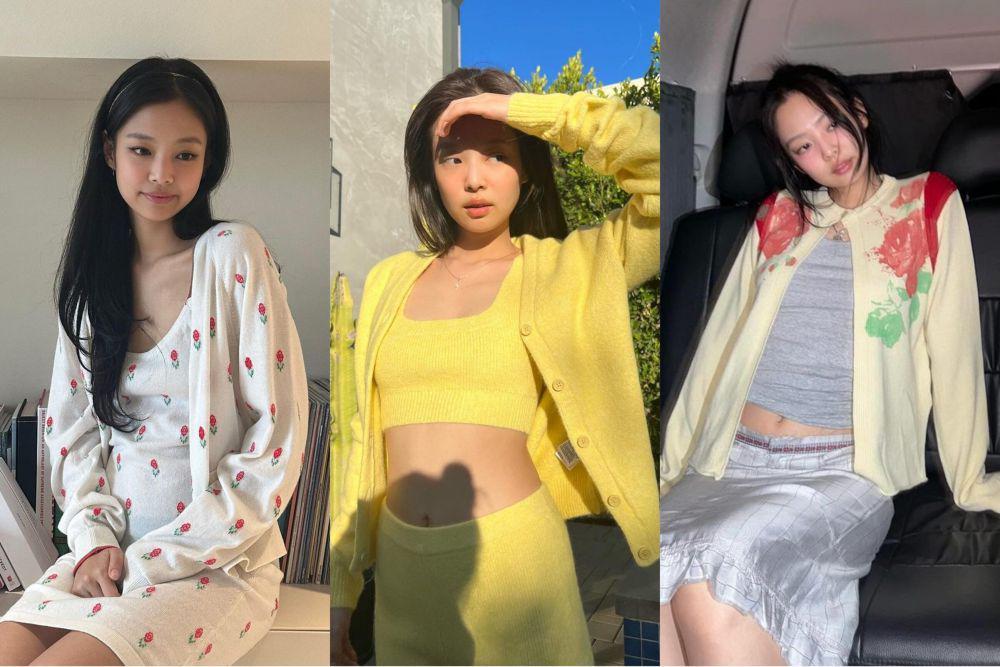 7 Ide Outfit Girly Pakai Cardigan ala Jennie BLACKPINK