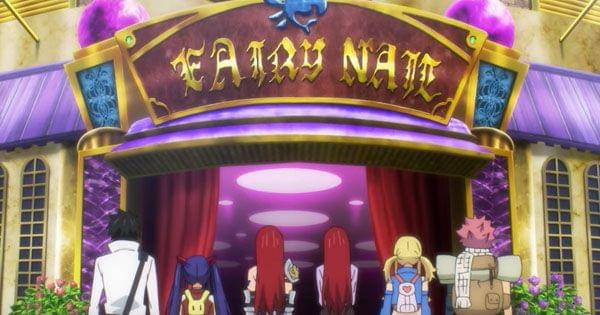 Tim Natsu mendapati guild Fairy Nail ( Dok. J.C Staff / Fairy Tail: 100 Years Quest )