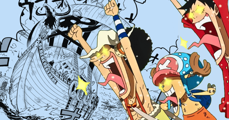 Luffy, Chopper, dan Usopp berbinar-binar. (Berbagai sumber)