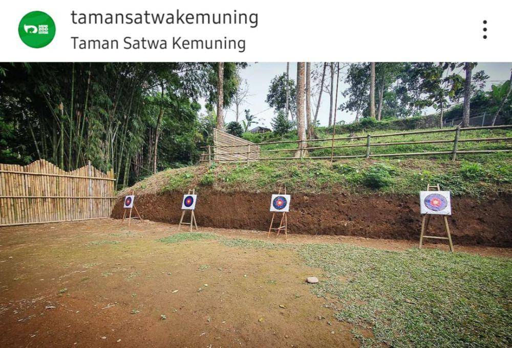 Potret area memanah di Taman Wisata Kemuning, Karanganyar (instagram.com/tamansatwakemuning)