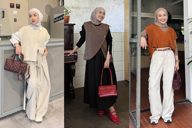 OOTD pakai vest ala Thafanya Sabila (instagram.com/thafanyads)