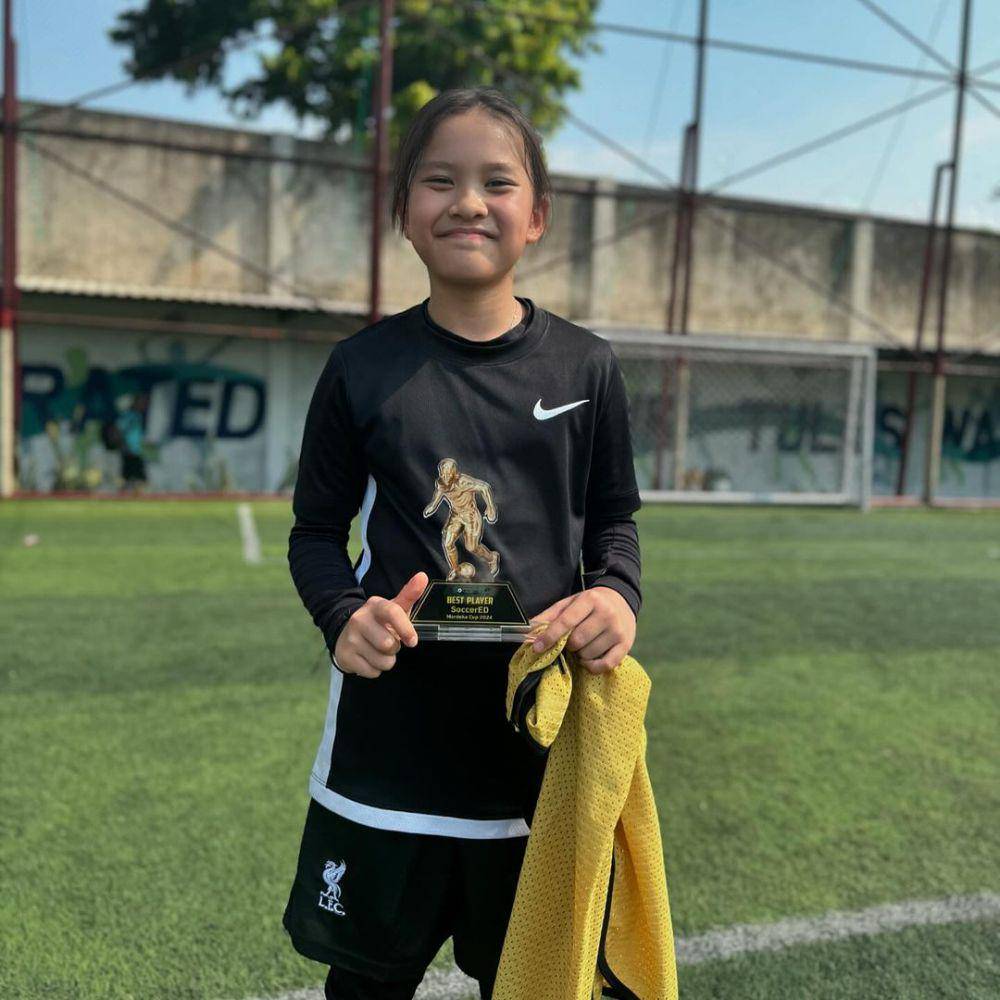 Kala jadi best player sepak bola (instagram.com/zaskiaadyamecca)