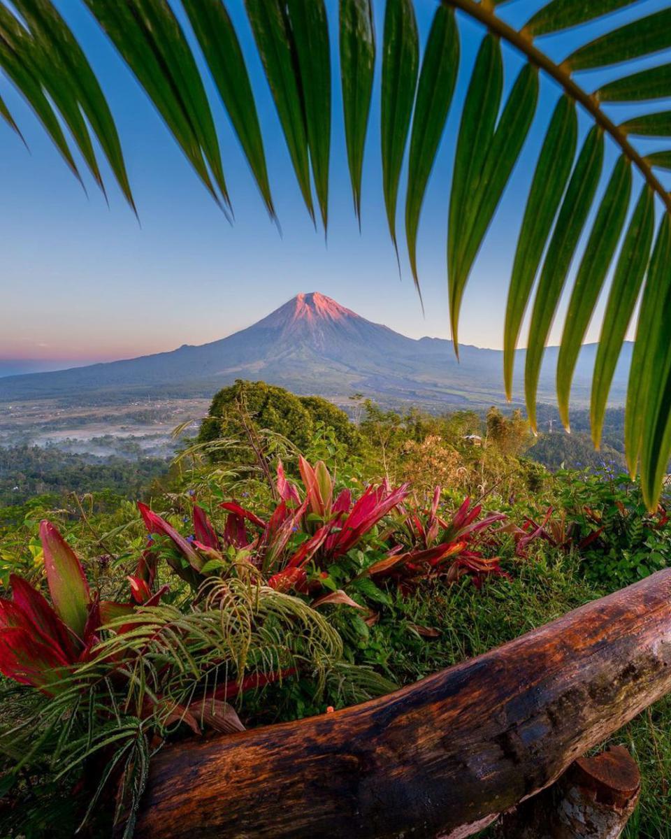potret pemandangan Gunung Semeru dari Simbar Semeru (instagram.com/saprimmz)