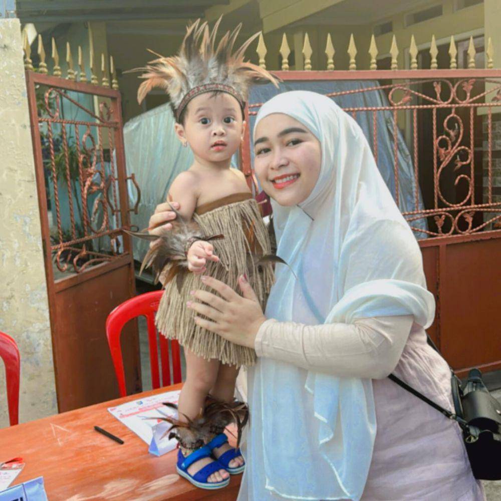 keponakan Ayu Ting Ting lomba 17-an (Instagram.com/mom_ayting92_)