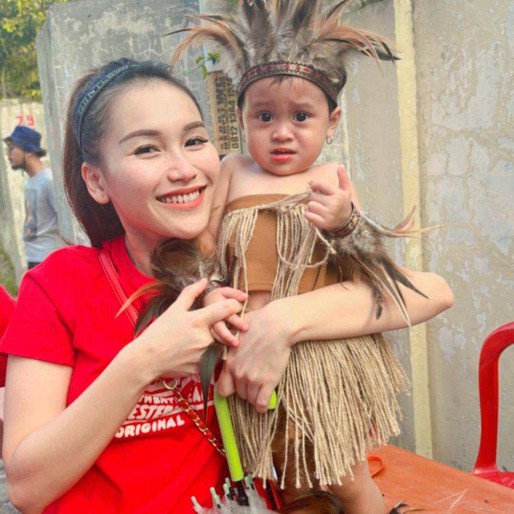 keponakan Ayu Ting Ting lomba 17-an (Instagram.com/mom_ayting92_)