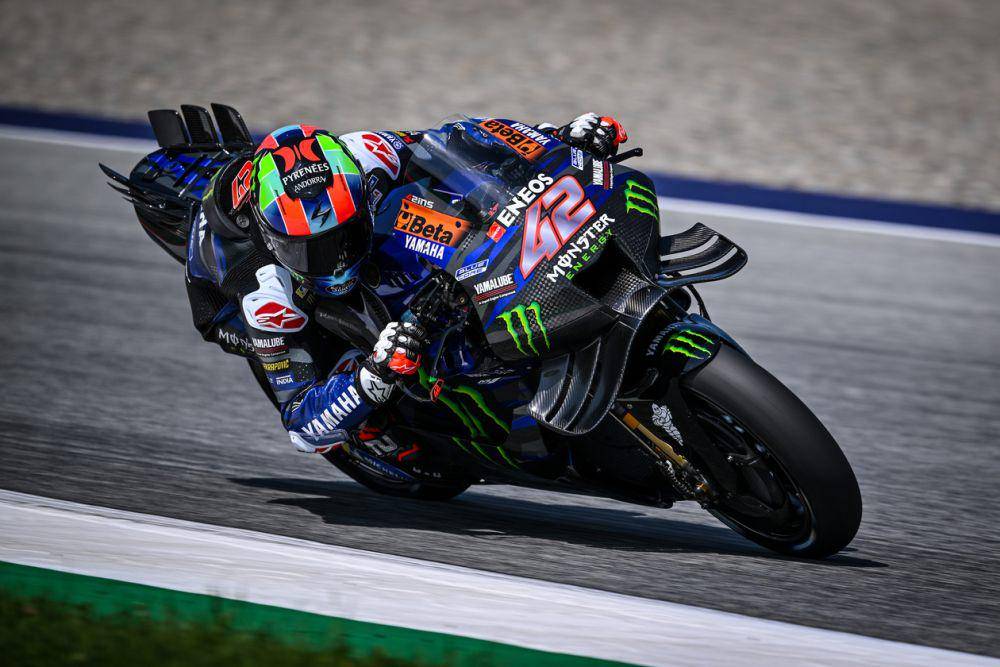 Aleix Rins saat menjalani sesi kualifikasi GP Austria 2024. (yamahamotogp.com)