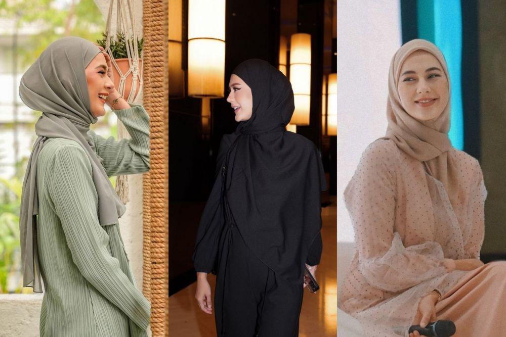 10 Inspirasi Styling Hijab ala Paula Verhoeven, Anggun dan Santun