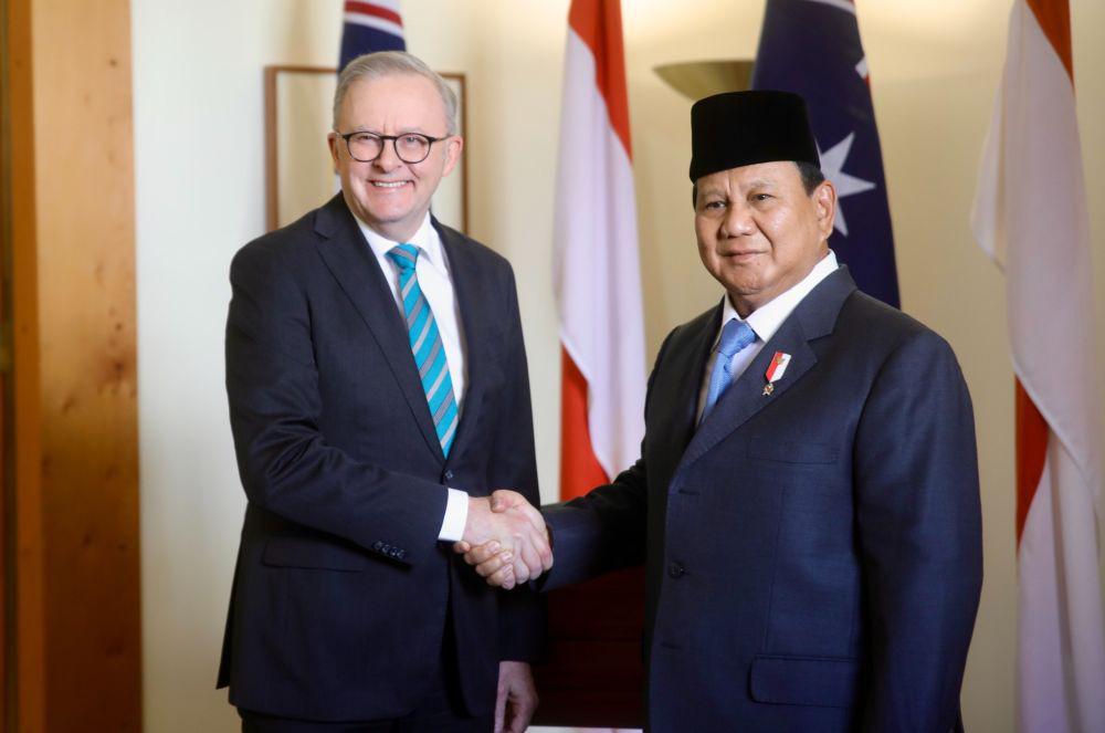Bertemu PM Australia, Prabowo Bahas Kerja Sama dan Latihan Militer