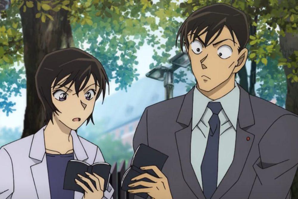 karakter Miwako dan Takagi dalam serial Detective Conan. (dok. TMS Entertainment/Detective Conan)