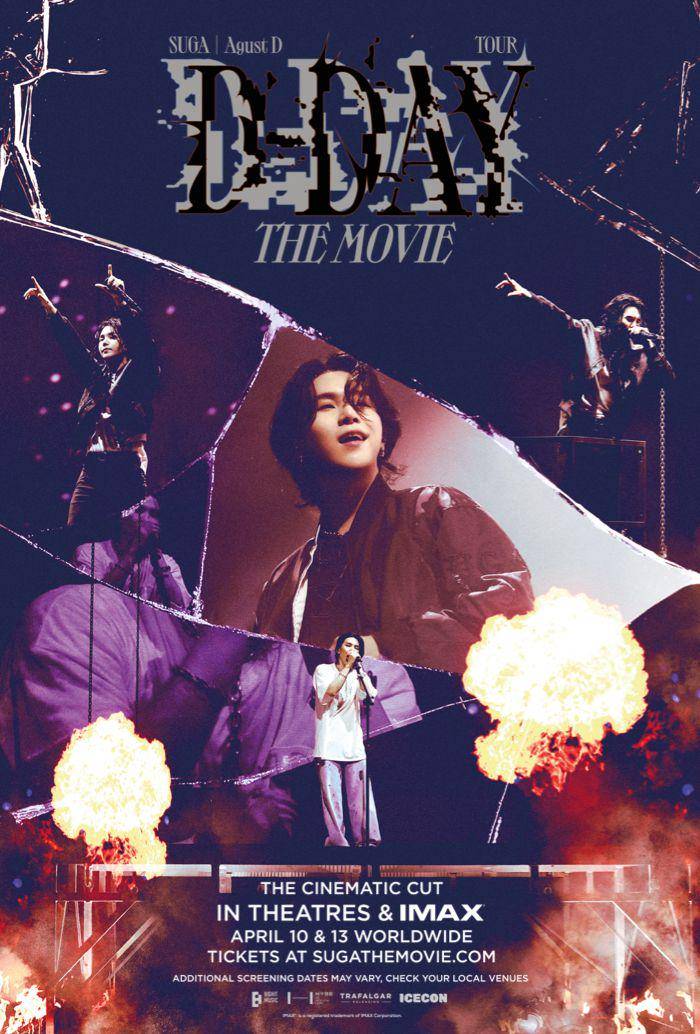 Poster resmi film Suga: D Day yang tayang tahun 2023. sugathemovie.com