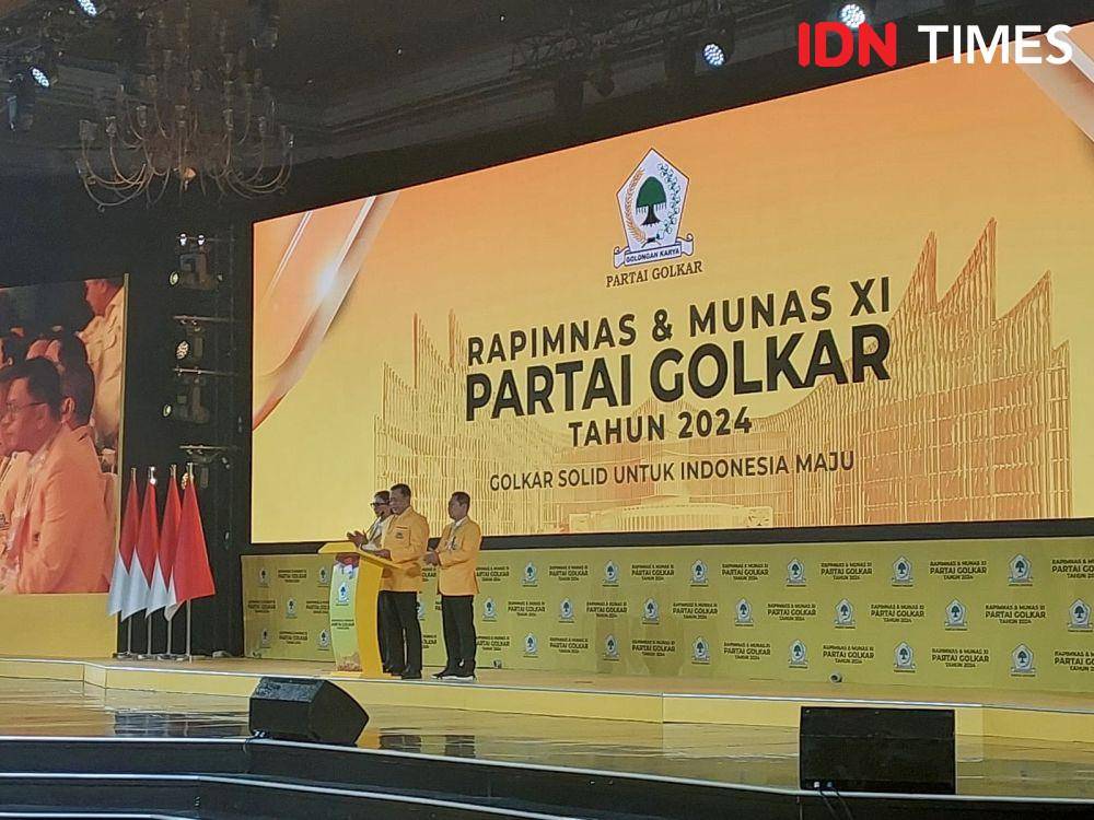 Musyawarah nasional ke XI Golkar di Jakarta Conventiom Centre (JCC), Jakarta Pusat. (IDN Times/Santi Dewi)
