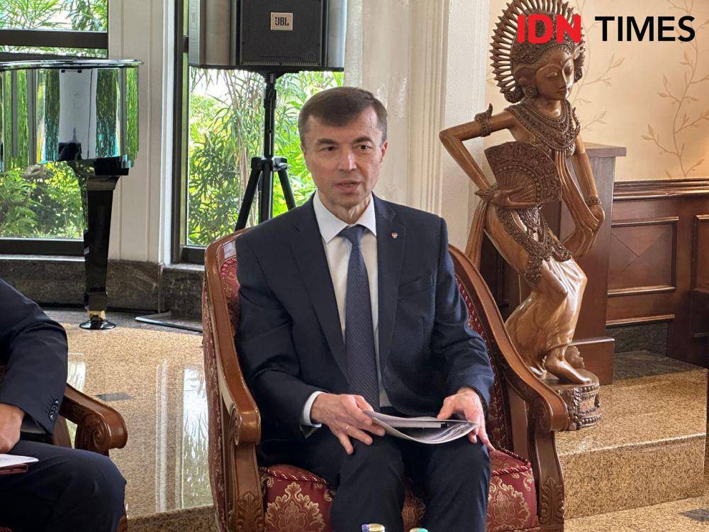 Duta Besar Rusia untuk Indonesia, Sergei Tolchenov. (IDN Times/Sonya Michaella)