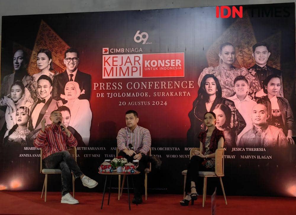 Jumpa pers Kejar Mimpi CIMB Niaga di De Tjolomadoe. (IDN Times/Larasati Rey)