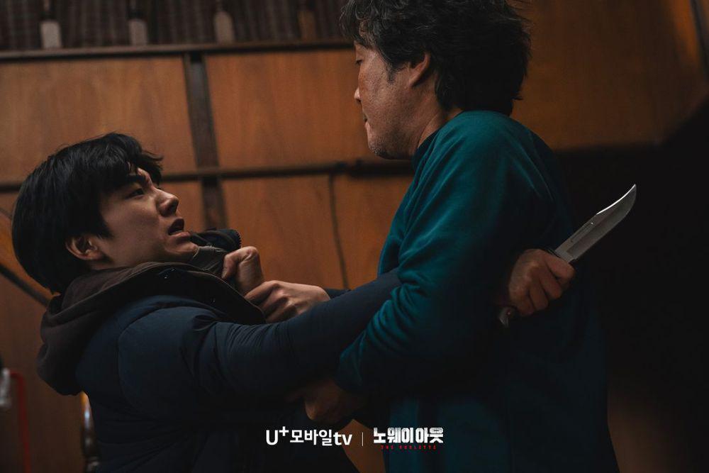Seo Dong Ha (Sung Yoo Bin) dan Kim Guk Ho (Yoo Jae Myung) di drakor No Way Out: The Roulette (instagram.com/xpulusu.series)