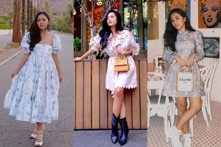 tips styling midi dress ala Rachel Venya (instagram.com/rachelvennya)