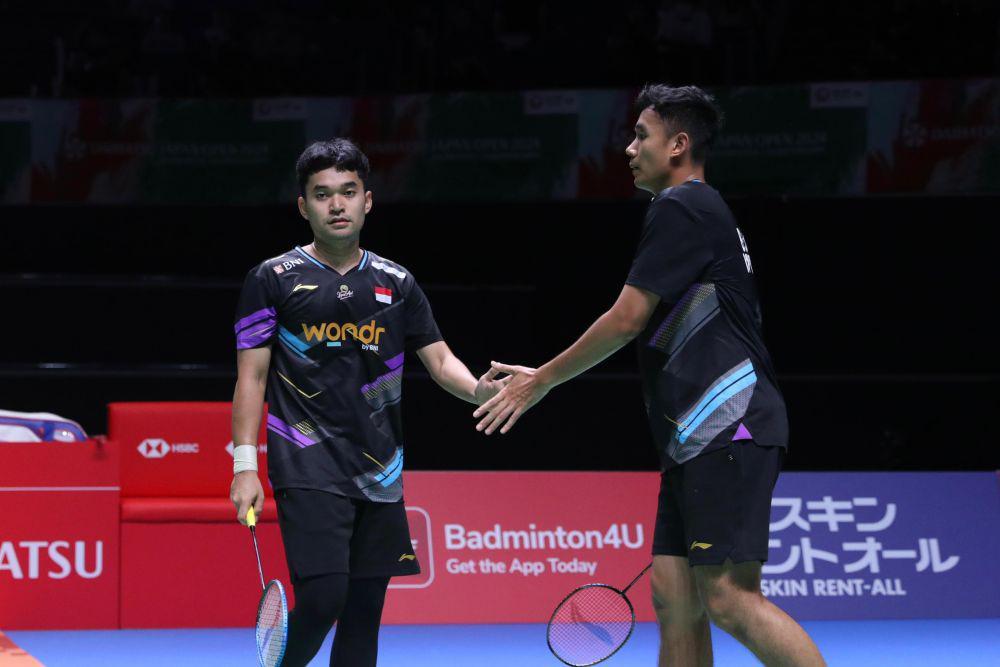 Leo Rolly Carnando/Bagas Maulana di Japan Open 2024 (dok. PP PBSI)