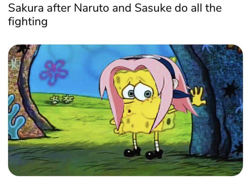 potret meme kocak Sakura (reddit.com/r/narutomemes)