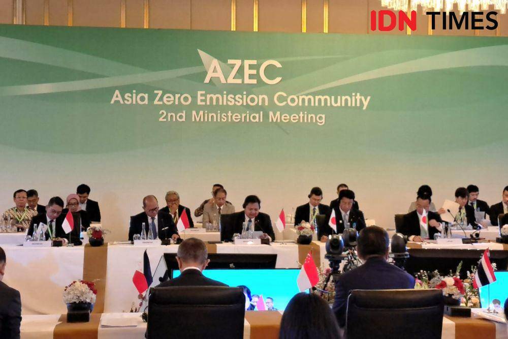 Asia Zero Emission Community (AZEC) 2nd Ministerial Meeting di The St. Regis Jakarta, Rabu (21/8/2024). (IDN Times/Trio Hamdani)