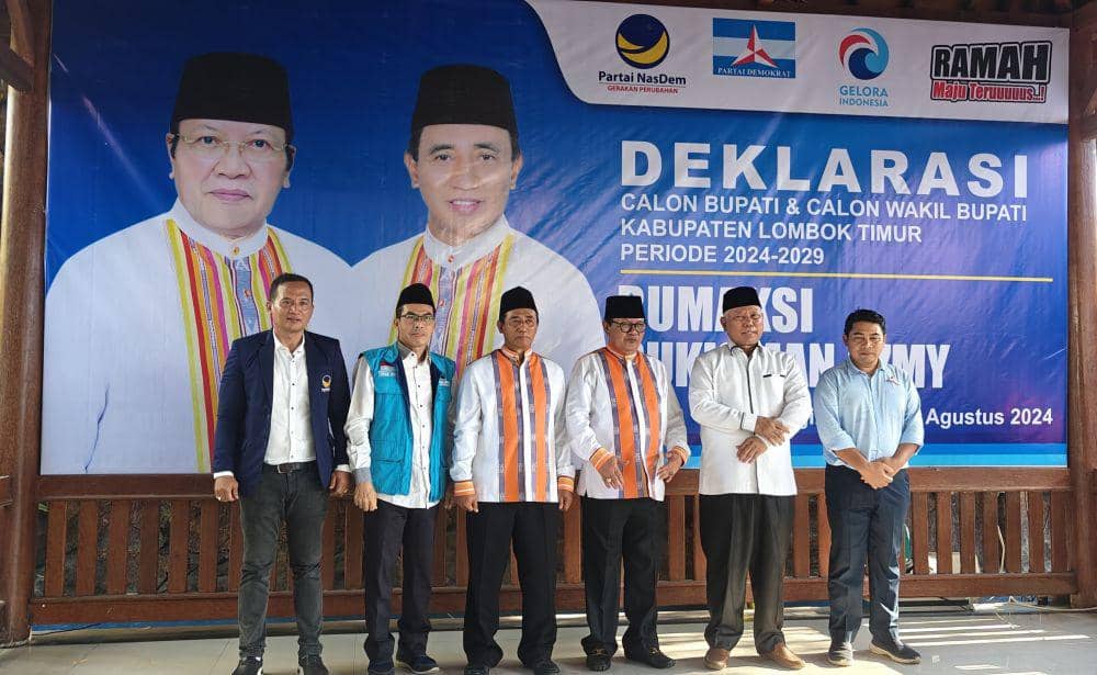 Rumaksi-Sukisman Lakukan Deklarasi Jelang Pendaftaran di KPU Lotim