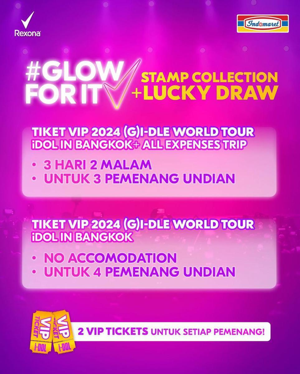 cara nonton konser (G)I-DLE di Bangkok gratis (instagram.com/rexona_id)