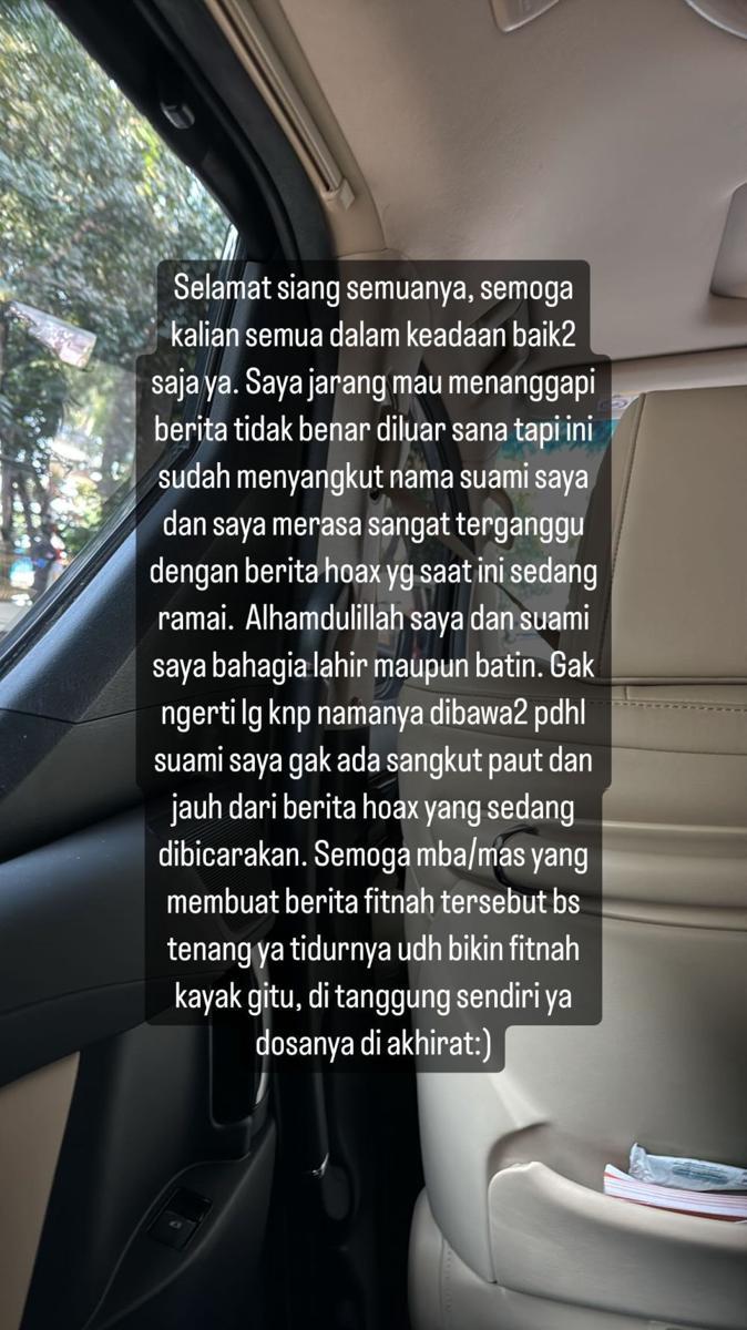 klarifikasi Thariq dan Aaliyah (instagram.com/aaliyah.massaid)