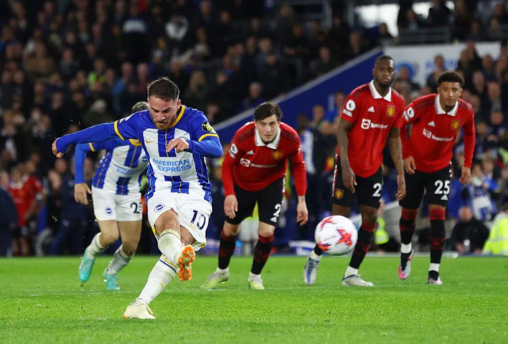 Brighton melawan Manchester United pada pekan ke-32 EPL 2022/2023. (premierleague.com)