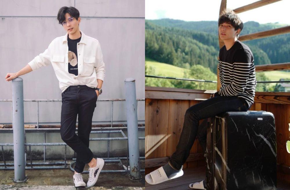 9 Ide Outfit Pakai Celana Hitam ala Lee Thanat, Si Paling Simpel!