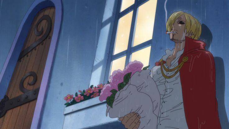 Sanji mendengar percakapan Pudding dengan Reiju. (dok. Toei Animation/One Piece)
