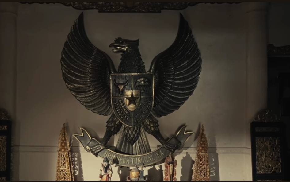 Garuda Pancasila yang menjadi simbol Negara Indonesia. (YouTube.com/Alffy Rev)