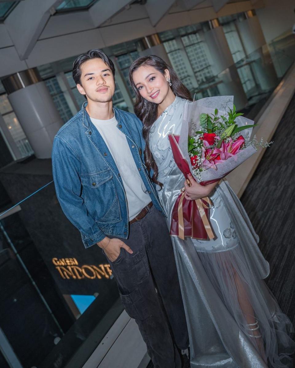 potret Megan Domani di gala premiere film Azzamine (instagram.com/megandomani1410)