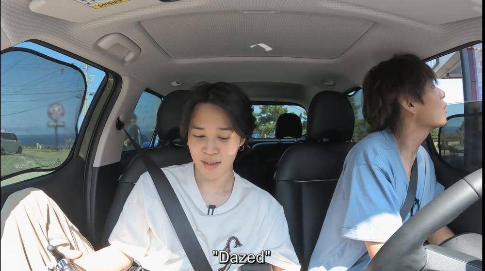 Momen V BTS memesan kopi drive thru pertama kali. Foto: tangkapan layar acara Are You Sure