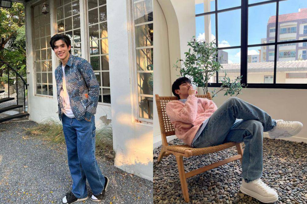 7 Ide Padu Padan Denim Pants ala Aktor Fourth Nattawat, Charming!