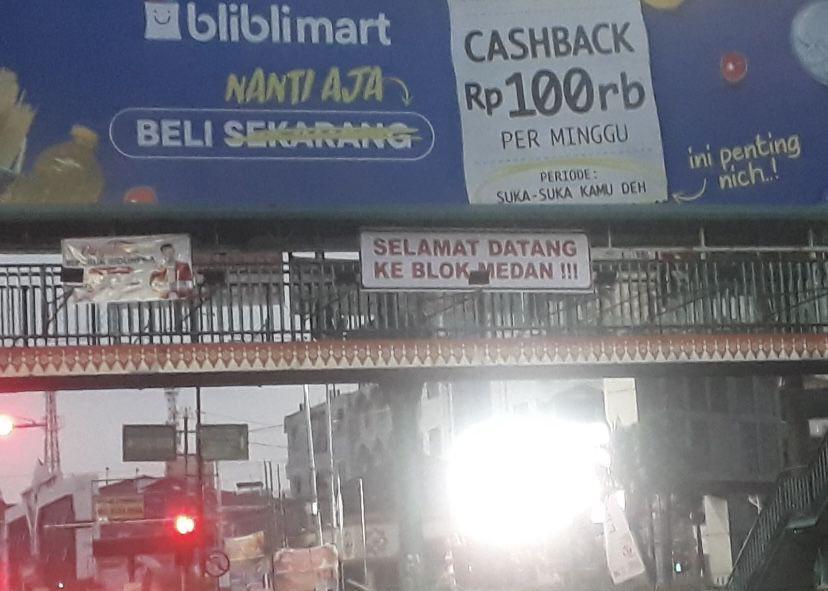 Spanduk 'Selamat Datang di Blok Medan', Pengamat: Bagian dari Politik