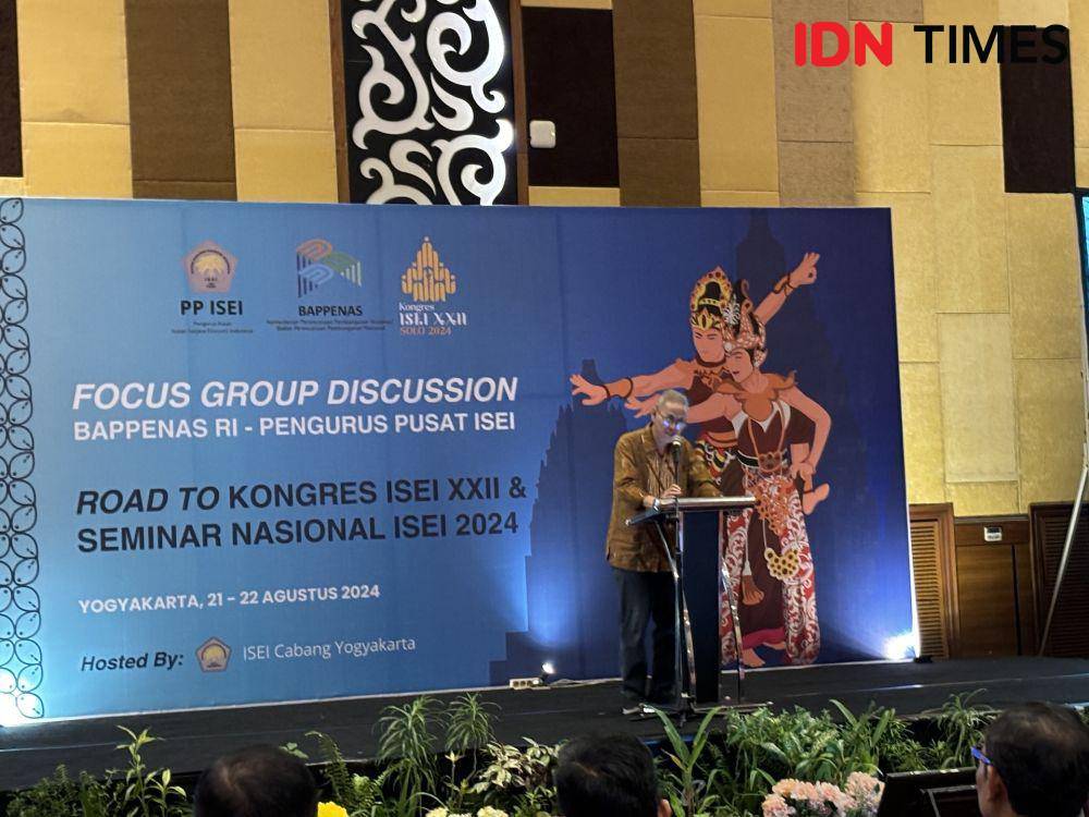 Pra kongres ISEI, di The Alana Yogyakarta, Rabu (21/8/2024). (IDN Times/Herlambang Jati Kusumo)
