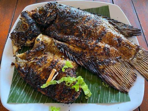 Ilustrasi ikan bakar. istockphoto.com/id/Dmaryana