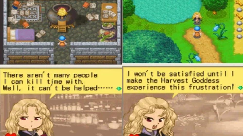 Witch Princess membawa pengaruh buruk pada player. (dok. Natsume Inc./Harvest Moon: DS)
