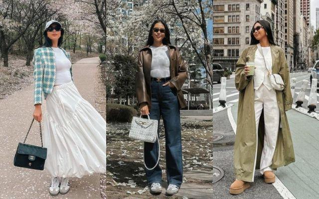 10 Gaya OOTD Traveling ala Maria Rahajeng, Super Fashionable!