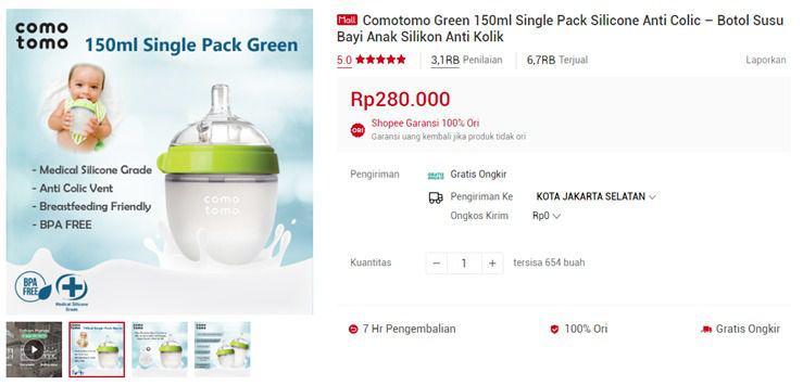 Botol Susu Comotomo (dok. BalitaKita)