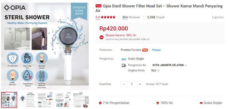 Opia Steril Shower (dok. BalitaKita)