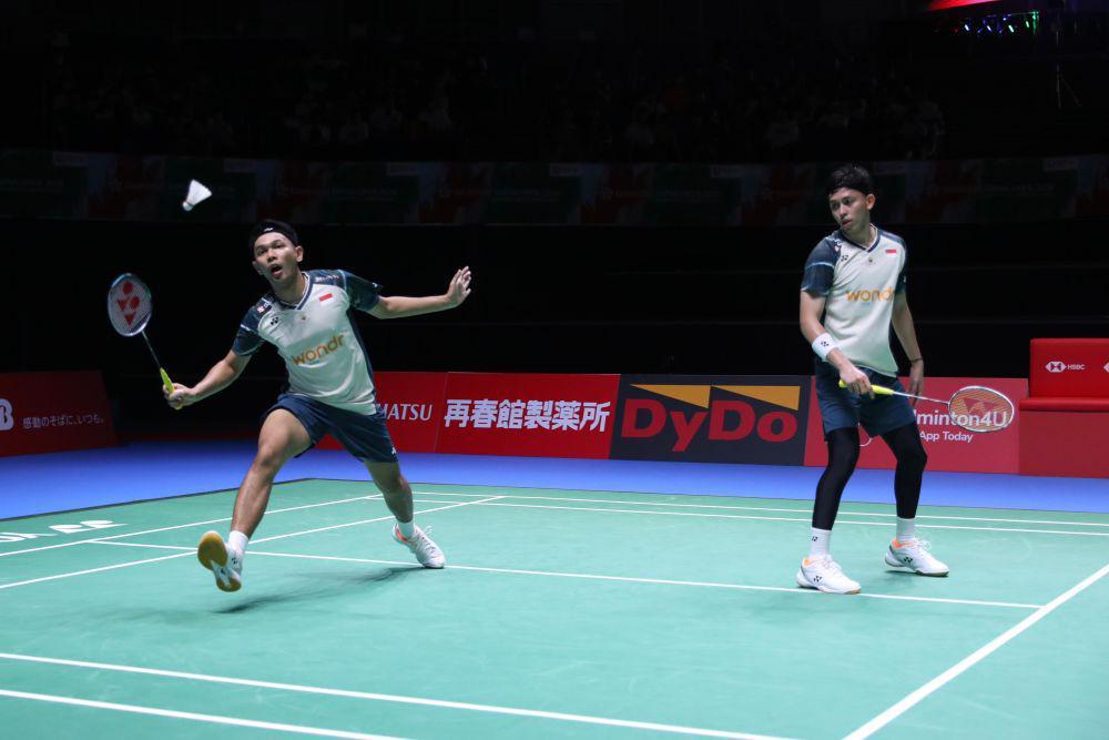Japan Open 2024: Fajar/Rian Akhirnya Menang Usai Keteteran