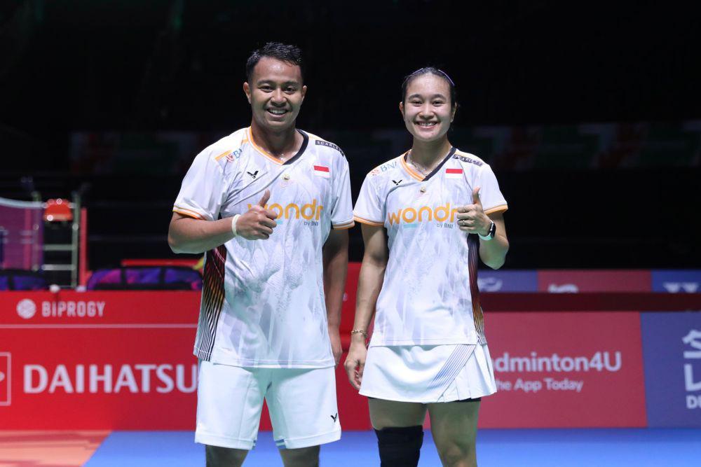 Ganda campuran Rehan Naufal Kusharjanto/Lisa Ayu Kusumawati di Japan Open 2024 (dok.PP PSBI)