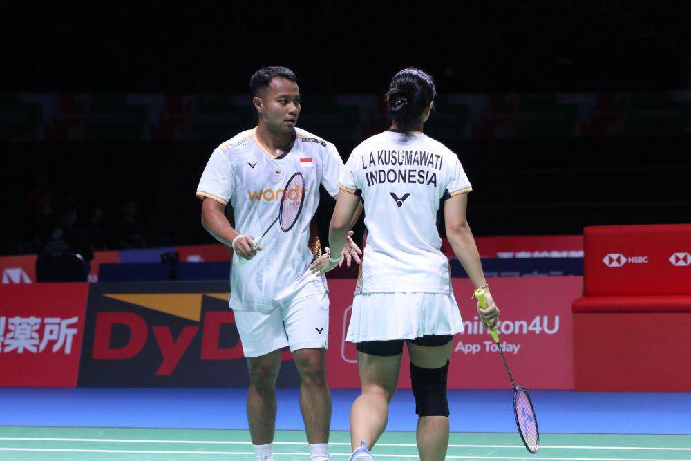 Ganda campuran Rehan Naufal Kusharjanto/Lisa Ayu Kusumawati di Japan Open 2024 (dok.PP PSBI)