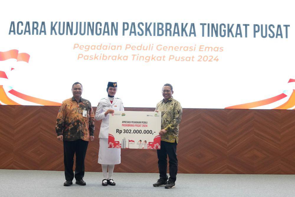 Pegadaian Berikan Apresiasi bagi Paskibraka 2024