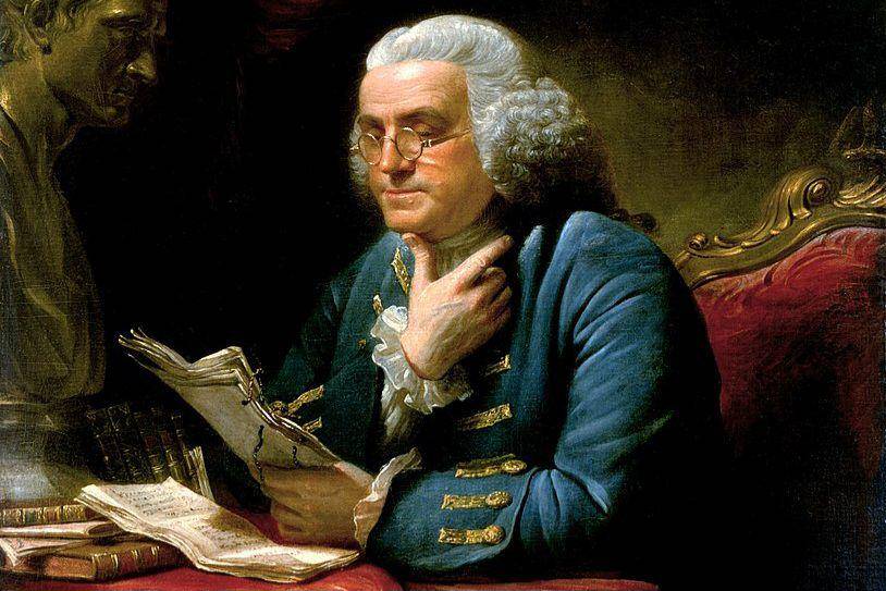 lukisan Benjamin Franklin (commons.wikimedia.org/David Martin)